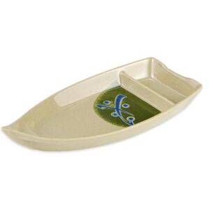 "GET 136-TD Traditional Rectangular Boat Plate w/ 10 oz Capacity, 10 1/2 x 4 3/4"", Melamine"