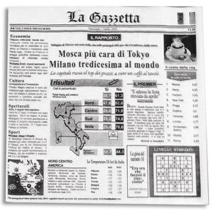 "GET 4-TI1808 12"" Square Basket Liner Paper - Italian Newsprint, White, 12"" x 12"""