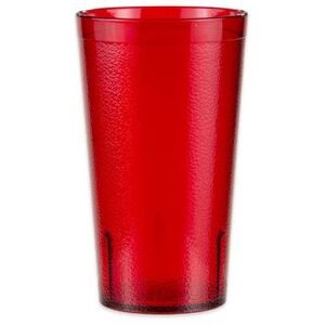 GET 6612-1-R 12 oz Red Textured Plastic Tumbler