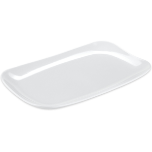 "GET CS-6105-W 13"" x 7 4/5"" Rectangular Siciliano Platter - Melamine, White"