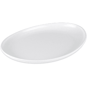 "GET CS-6112-W 13 1/4"" x 9 1/2"" Oval Siciliano Platter - Melamine, White"