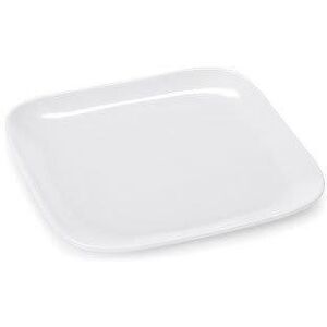 "GET CS-6119-W Siciliano 9 1/2"" Square Melamine Dinner Plate, White"