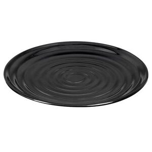 "GET ML-82-BK 10 1/4"" Round Melamine Dinner Plate, Black"