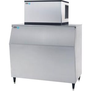 ITV Ice Makers MS500WH/S1050 480 lb Spika Half Cube Commercial Ice Machine w/ Bin - 1048 lb Storage, Water Cooled, 115v, Stainless Steel