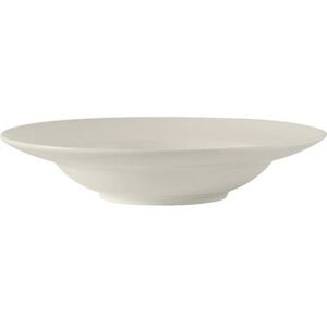 Tuxton AMU-062 10 1/2 oz Round Modena Soup Bowl - Ceramic, Pearl White