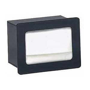 "Dispense-Rite FMN-1 Napkin Dispenser, Built-In, Holds 4 1/2 to 5"" X 6 1/2"" Napkins, Acrylic, Black"