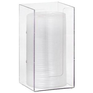 "Dispense-Rite MLD-1 Lid/Cup Organizer, 4"" Modular, Acrylic, Clear, Clear Acrylic"