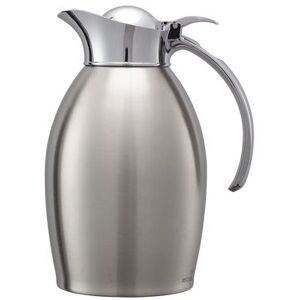 Service Ideas NIC10BS 1 Liter Carafe w/ Vacuum Insulation, Brushed Stainless Finish, Silver