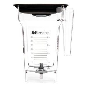 "Blendtec 40-712-01 75 oz FourSide Jar w/ Black Gripper Lid & 3"" Wingtip Blade - Tritan, Clear"