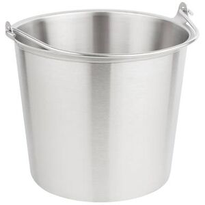 "Vollrath 58160 10 1/8"" Wine Bucket/Pail, Stainless Steel, 14 3/4 Quart, Silver"