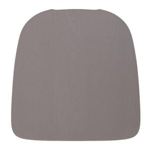 Flash Furniture 4-JJ-SEA-PL02-GY-GG Wood Seat for Metal Barstools - Resin Wood, Gray Finish