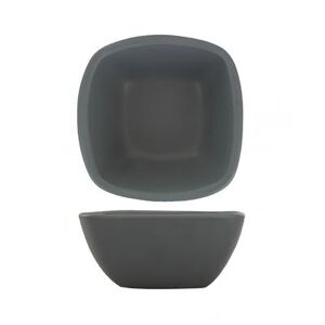 ITI QP-30-MG 2 oz Square Quad Sauce Dish - Porcelain, Matte Gray
