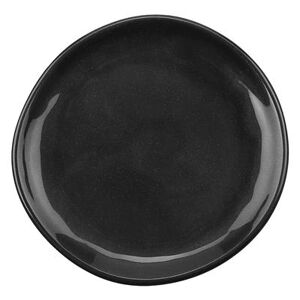 "GET CS-5-CSS 5 1/2"" Round Melamine Bread/Side Dish/Plate, Cosmo Stardust, Black"