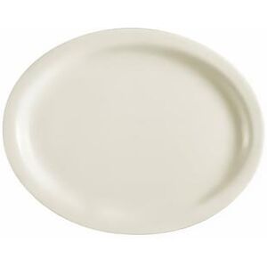 "CAC NRC-41 8 5/8"" x 5 1/4"" Oval NRC Platter - Ceramic, White"