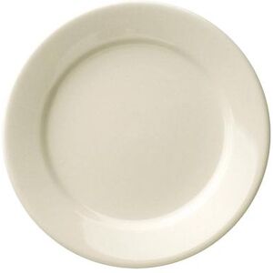 "Libbey 740-901-009 8 3/4"" Round Porcelana Plate - Porcelain, Cream White"