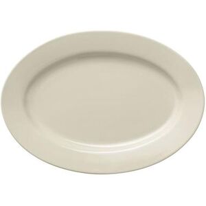 "Libbey 740-901-511 15 1/4"" x 10 7/8"" Oval Porcelana Platter - Porcelain, Cream White"