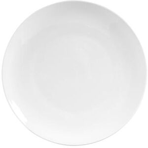 "Libbey 840-440C 11 1/4"" Round Porcelain Plate, Coupe, Bright White, Porcelana"