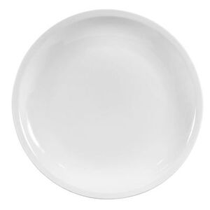 "Libbey 840-901-814 8 1/4"" Round Porcelana Plate - Porcelain, Bright White"