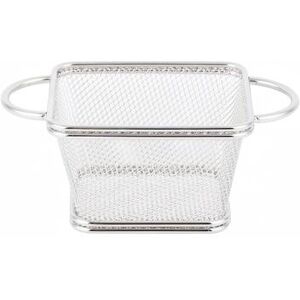 "GET 4-81865 Rectangular Fry Basket - 4"" x 3 1/4"" x 2 1/4"", Stainless Steel"