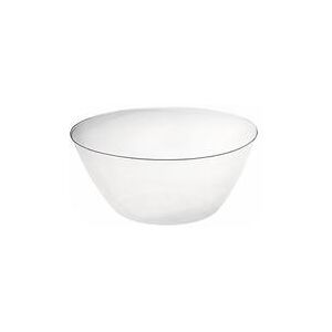 "Front of the House BHO013CLT27 5 1/2"" Round Basket Liner - Plastic, Clear"