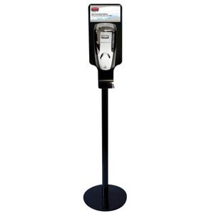 Rubbermaid FG750824 Hand Sanitizing Station - Metal Stand, Black