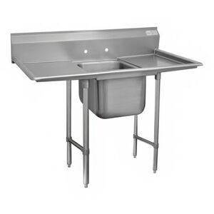 "Advance Tabco 93-41-24-36RL Regaline 98"" 1 Compartment Sink w/ 24""L x 24""W Bowl, 12"" Deep, Stainless Steel"