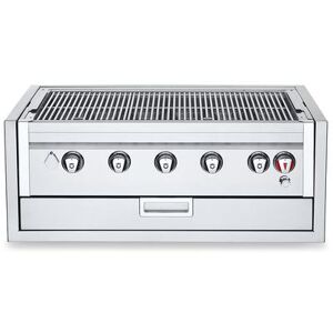 Crown Verity IBI36-GO 36"" Built In Commercial Outdoor Charbroiler Grill Only w/ (5) Burners - Liquid Propane, Stainless Steel, Gas Type: LP"
