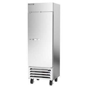 "Beverage Air HBR19HC-1 Horizon Series 27 1/4"" 1 Section Reach In Refrigerator - (1) Right Hinge Solid Door, 115v, Silver"