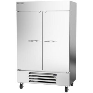 "Beverage Air HBR49HC-1 52"" 2 Section Reach In Refrigerator, (2) Left/Right Hinge Solid Doors, 115v, Silver"