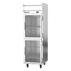 "Beverage Air HRPS1HC-1HG Horizon Series 26"" 1 Section Reach In Refrigerator, (2) Right Hinge Glass Doors, 115v, Silver"