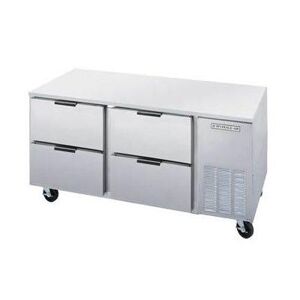 "Beverage Air UCRD67AHC-4 Hydrocarbon Series 67"" W Undercounter Refrigerator w/ (2) Section & (4) Drawer, 115v, Stainless Steel"