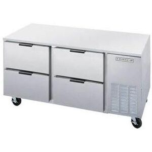 "Beverage Air UCRD67AHC-4 Hydrocarbon Series 67"" W Undercounter Refrigerator w/ (2) Section & (4) Drawer, 115v, Stainless Steel"