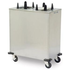 "Lakeside V5210 36 1/2"" Mobile Dish Dispenser for Oval Platters w/ (2) Columns, Stainless, Silver"