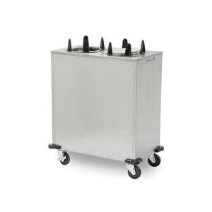 "Lakeside V6210 36 1/2"" Heated Mobile Dish Dispenser for Oval Platters w/ (2) Columns - Stainless, 120v, Silver"