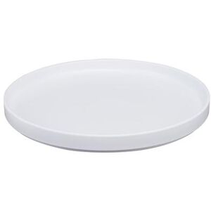 "Cal-Mil 22026-10-15 10 1/4"" Round Melamine Hudson Plate - White"