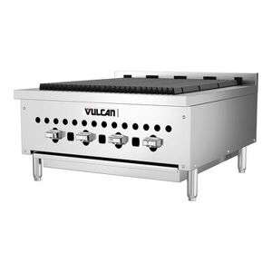 "Vulcan VCCB25 25 1/4"" Radiant Charbroiler w/ Cast Iron Grates, 58, 000 BTU, Natural Gas, Stainless Steel"