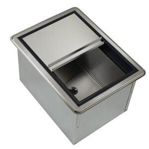 "Krowne D278-7 20"" x 15"" Drop In Ice Bin w/ 50 lb Capacity - Insulated, Stainless, Stainless Steel"