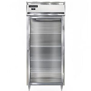 "Continental D1FXNGD 36 1/4"" 1 Section Reach In Freezer, (1) Glass Door, 115v, Silver"