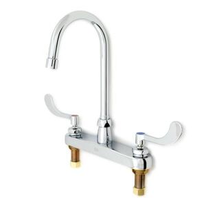 "Zurn Industries Z871B4-XL AquaSpec Deck Mount Lavatory Faucet w/ 2.2 gpm Aerator - 5 3/8"" Gooseneck Spout, Chrome"