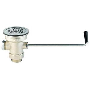 "T&S B-3940 Twist Waste Valve, 3"" Sink Opening, 2""Drain Outlet"