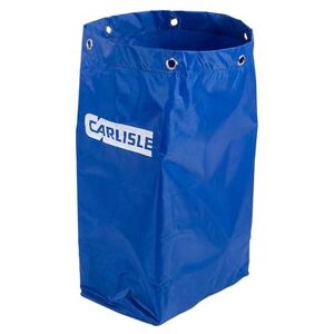 Carlisle JC194614 25 gal Janitorial Cart Replacement Bag, Rip-Stop Nylon, Blue