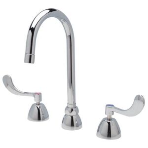 "Zurn Industries Z831B4-XL Deck Mount Lavatory Faucet w/ 5 3/8"" Gooseneck Spout & 2.2 gpm Aerator - Chrome"