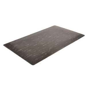 "NoTrax 511S0035BL Marble Tuff Tyle Anti-Fatigue Floor Mat, 3' x 5', 1/2"" Thick, Black"