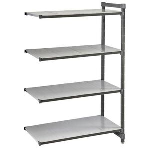 "Cambro CBA213072S4580 Camshelving Basics Solid Add-On Shelf Kit - 4 Shelves, 30""L x 21""W x 72""H, 4 Tiers"