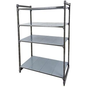 "Cambro CBU244272S4580 Camshelving Basics Solid Shelving Unit - 4 Shelves, 42""L x 24""W x 72""H"