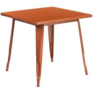 "Flash Furniture ET-CT002-1-POC-GG 31 1/2"" Square Dining Height Table - Steel, Copper"