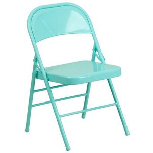 Flash Furniture HF3-TEAL-GG Steel Folding Chair - Teal
