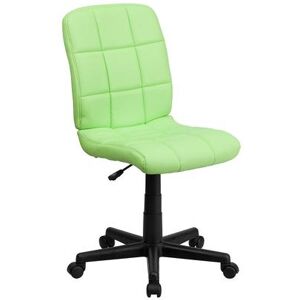 Flash Furniture GO-1691-1-GREEN-GG Swivel Office Chair w/ Mid Back - Green Vinyl Upholstery