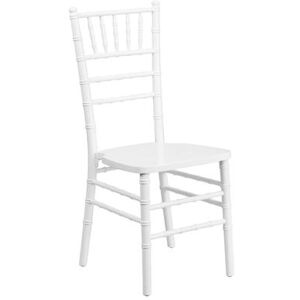 Flash Furniture XS-WHITE-GG Hercules Series Chiavari Chair - Acacia Wood, White