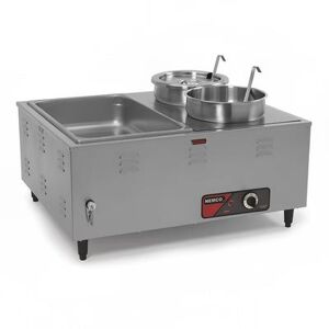 "Nemco 6060A 27 1/2"" Countertop Hot Food Table w/ (1) Well, 120v, Silver"